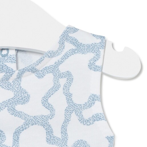 Baby girls bodysuit with skirt in Kaos blue