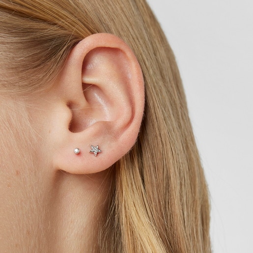 Aretes TOUS Diamonds de Oro blanco