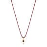 Collier Magic Nature avec rubis et cordon grenat