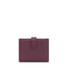 Portefeuille Flap en cuir bordeaux TOUS Miranda