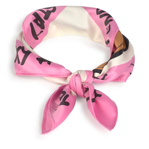 Pack Teddy Amaya Aviator llavero + pañuelo multicolor