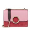 Маленькая розовая и красная сумка-кроссбоди Audree
