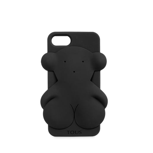 Funda de móvil iPhone 7 Rubber Bear en color negro