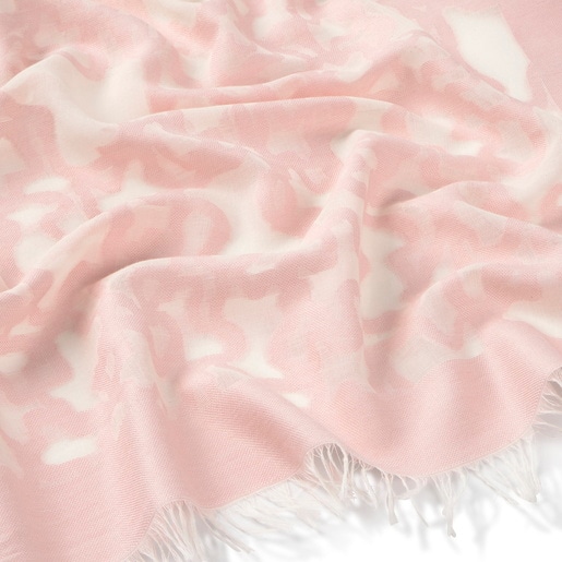 Foulard rosa oscuro Kaos Devore