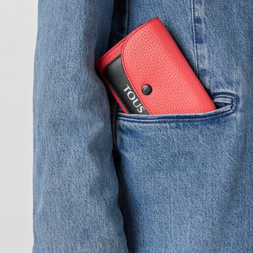 Cartera de piel coral TOUS Empire