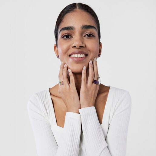 Anillo Vita mariposa de Oro con Gemas