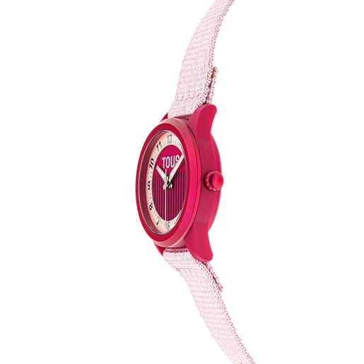 Reloj analógico rosa Vibrant Sun