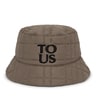 Khaki-colored TOUS Empire Padded Bucket hat