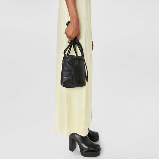 Black leather TOUS Cloud Mini handbag