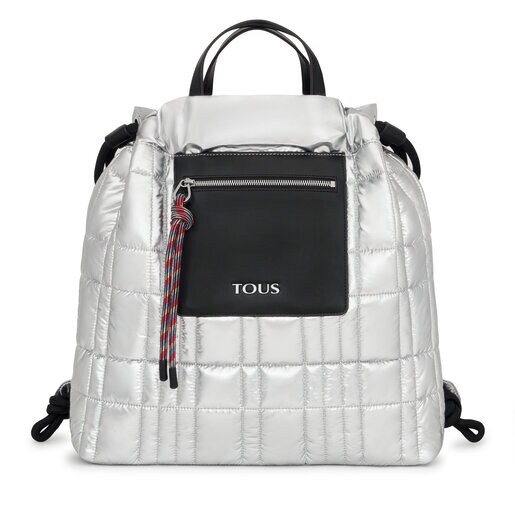 Silver-colored TOUS Empire Padded Backpack