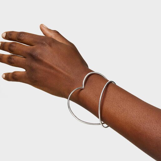 Silver Heart bangle TOUS Straight