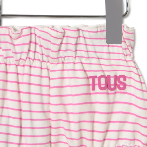 Conjunto de bebé niña de tirantes Vibrant rosa