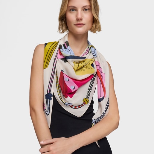 Beige Scarf TOUS Audree