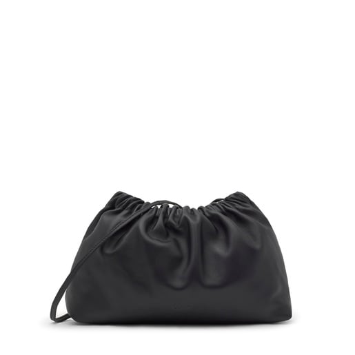 Clutch bandolera de piel negro TOUS Cloud