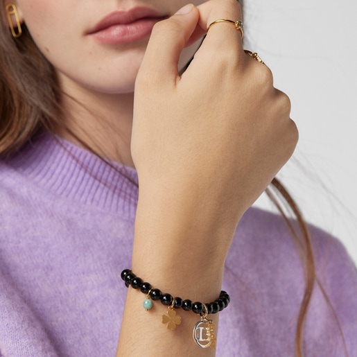 Silver and Silver Vermeil TOUS Good Vibes 13 Bracelet with Shungites | TOUS