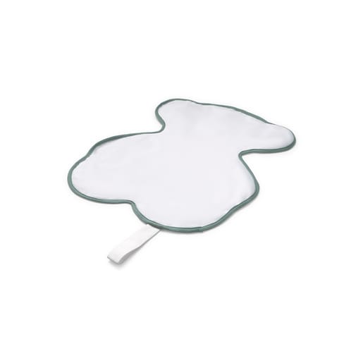 Bear-shaped travel changing mat in Soft green