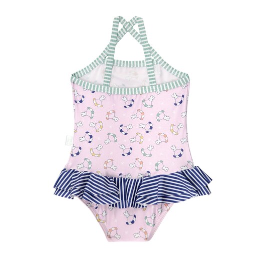 Flying crossover straps bathing costume in pink - Tous. | TOUS
