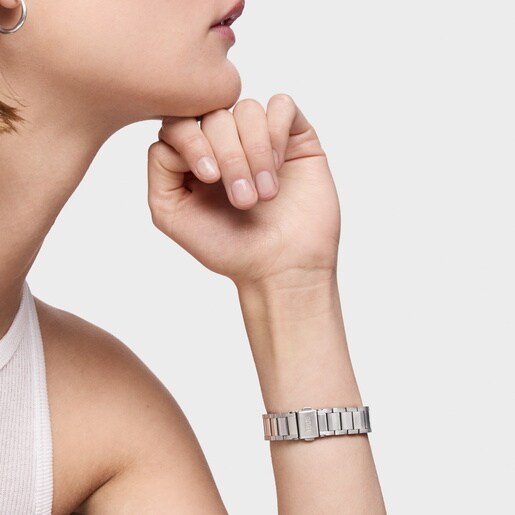 Analog Watch with steel link bracelet TOUS Now KDT