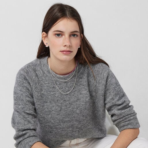 Колье-чокер TOUS Topo из серебра, 40 см.