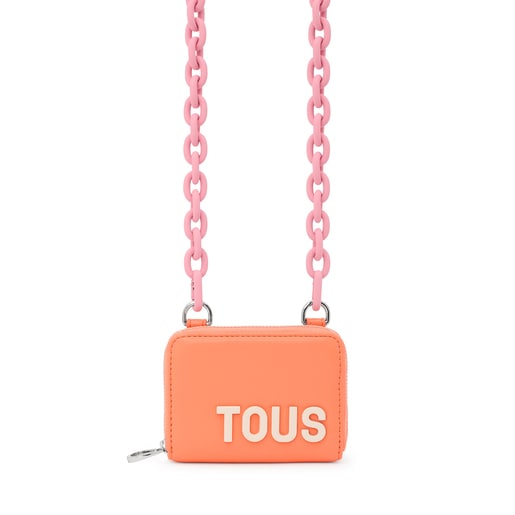 Orange Hanging change purse TOUS Carol