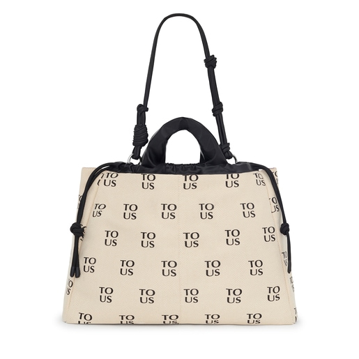 Large beige TOUS TO-US One-shoulder Bag