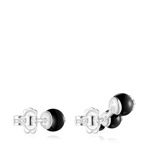 Magic Nature stud Earrings with onyx