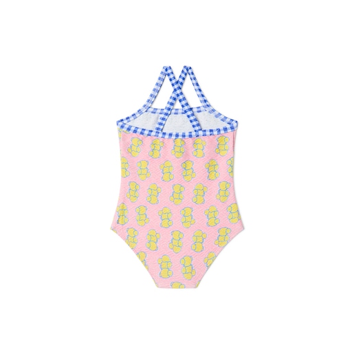 Girl s one-piece swimsuit in Chic pink | TOUS