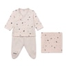 Conjunto de bebé Love Rosa