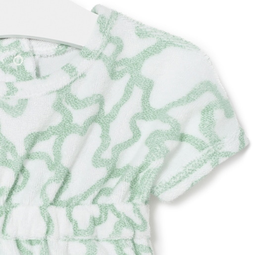 Girls terry cloth dress in Kaos mist