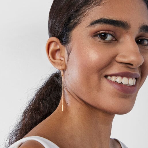 Boucles d’oreilles longues avec motif étoile TOUS Cool Joy en or