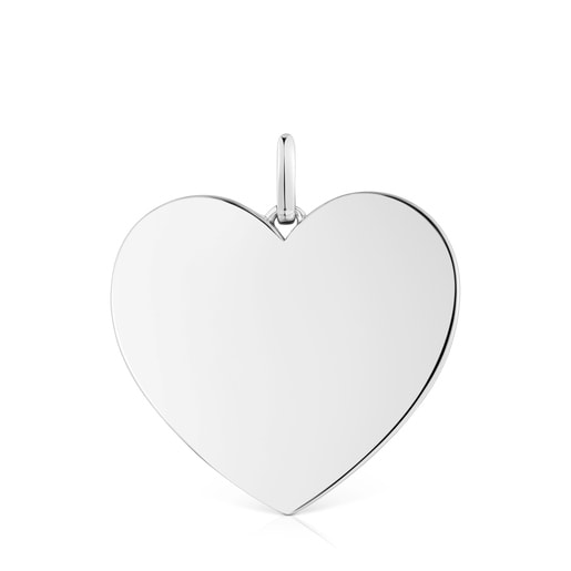 Pendentif cœur en argent 29 mm moyen Sweet Dolls