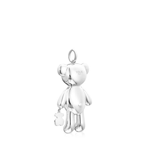 Penjoll gran Teddy Bear ós de plata