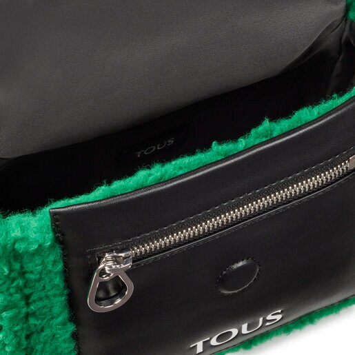 Small green TOUS Empire Fur Crossbody bag TOUS