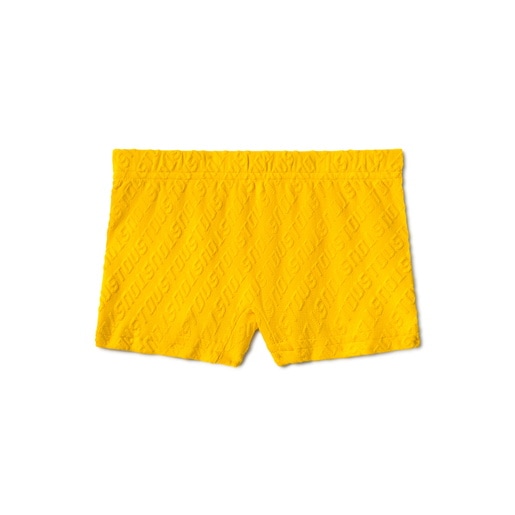 Bañador bóxer de niño Logo amarillo