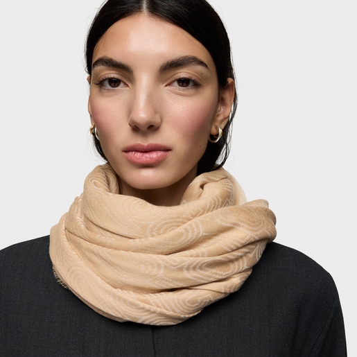Pañuelo arena TOUS Silhouette Jacquard