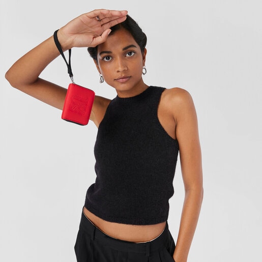 コーラルカラーのコインパース TOUS Balloon Soft