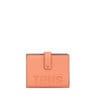 オレンジカラーのカードウォレット TOUS La Rue Pocket