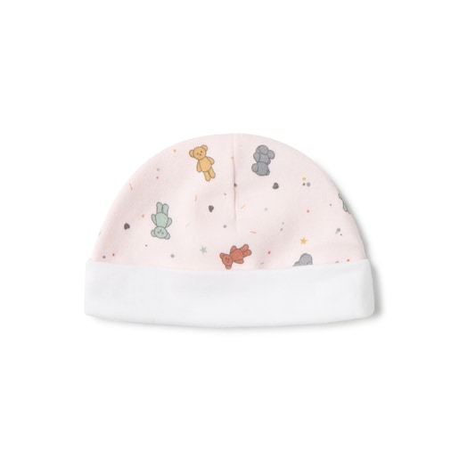 Baby pyjamas and hat set in Charms pink
