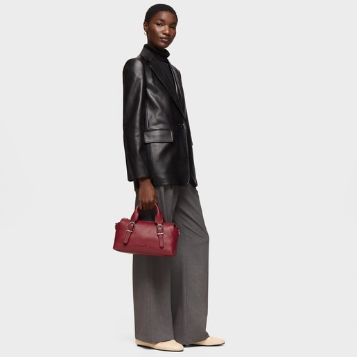 colored leather Bowling bag TOUS Buckles