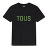 Green short-sleeved T-shirt TOUS Bear Faceted L