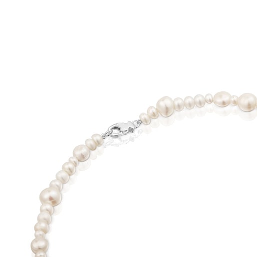 Collana in argento con perle coltivate grandi Sweet Dolls