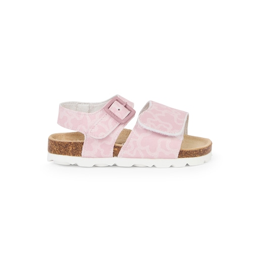 Sandálias de bebé Run cor-de-rosa