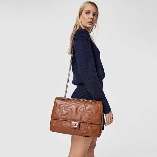 Средняя коричневая сумка-кроссбоди Kaos Dream с клапаном