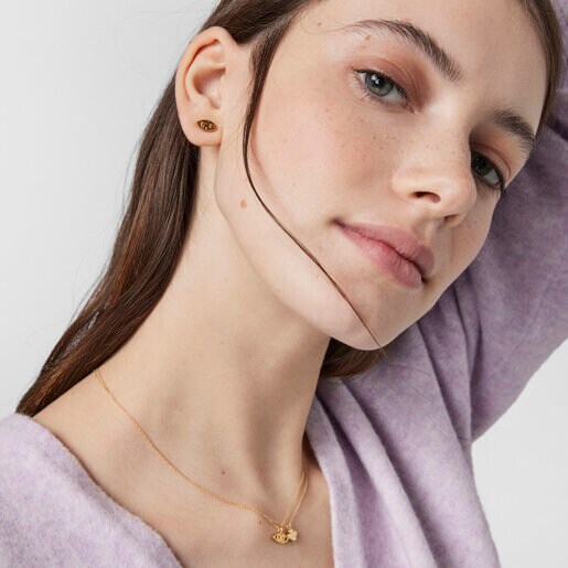 Boucles d’oreilles TOUS Good Vibes œil en Or