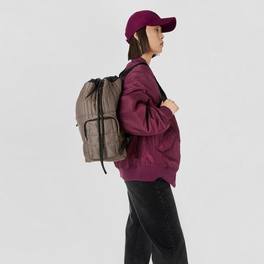 תיק גב TOUS Empire Padded בגודל גדול במיוחד בצבע חאקי