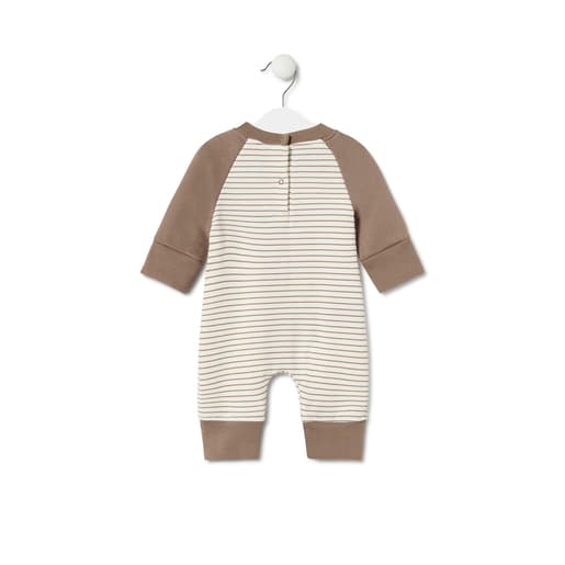 Baby playsuit in Classic beige