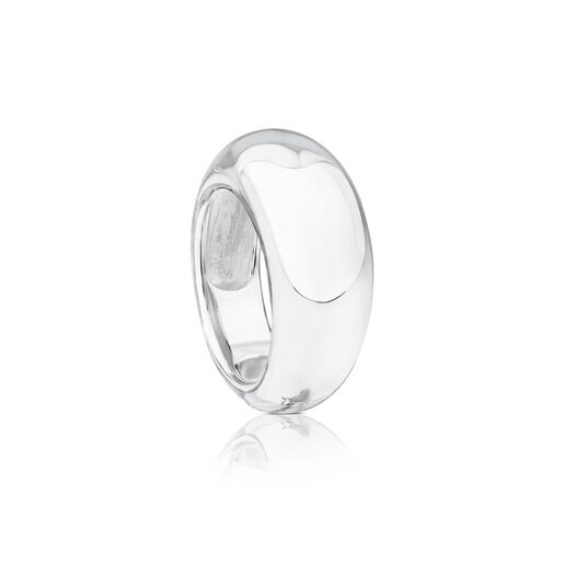 Silver TOUS Warm Ring 1cm.