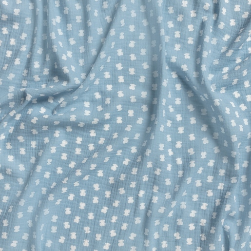 Large Muse Muslin Blanket in Sky Blue