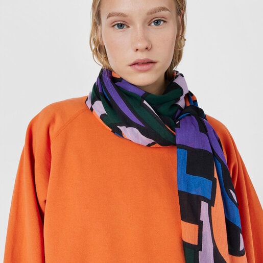 Blue modal TOUS Vera Foulard