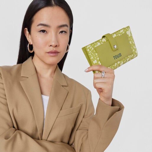 Lime green Kaos Mini Evolution Pocket wallet | TOUS